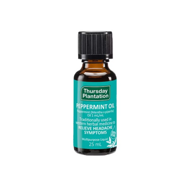 Thursday Plantation 100% Peppermint Oil 25ml - For Relaxation And Temporary Relief Of Tension And Headaches