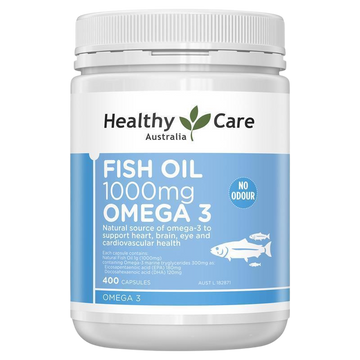 Healthy Care Fish Oil 1000mg with Omega, 400 caps