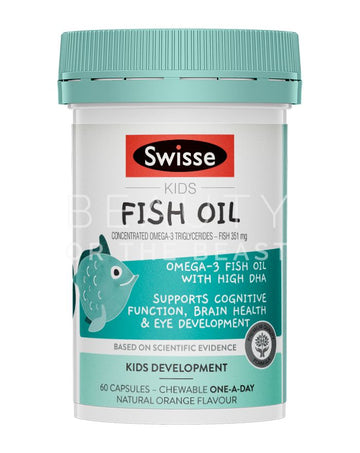 Swisse Kids Fish Oil, 60 Capsules