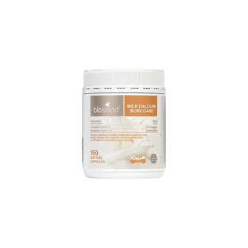 Bio Island - Milk Calcium Bone Care, 150 Softgel Capsules
