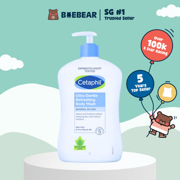 Cetaphil Ultra Gentle Refreshing Body Wash, 1L