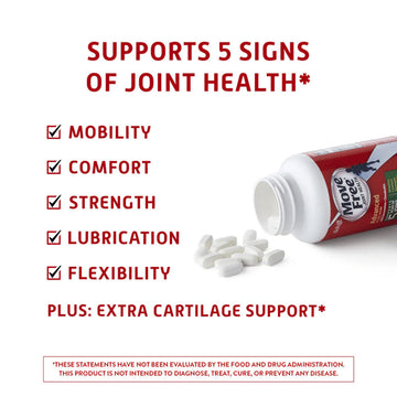 Schiff Move Free Advanced + MSM with Glucosamine + Chondroitin, 120 Tablets | 180 Tablets