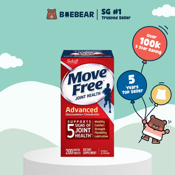 Schiff Move Free Advanced Joint Health Supplement with Glucosamine and Chondroitin, 80 Tablets | 200 Tablets