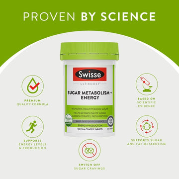 Swisse Ultiboost Sugar Metabolism+, 90 Tablets