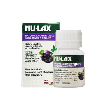 Nulax Senna + Prunes, 40 Tablets