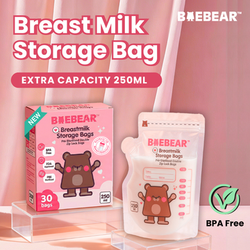 Baebear Breast Milk Storage Bags, 250ml | 30 Presterilized Bags