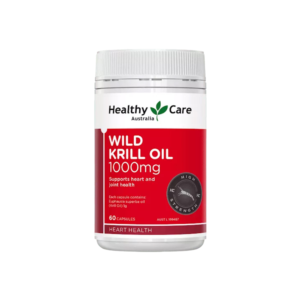 Healthy Care Wild Krill Oil 1000mg, 60 Capsules