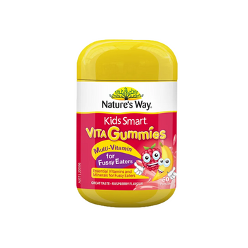 Nature's Way Kids Smart Vita Gummies Multi-Vitamin for Fussy Eaters, 60S
