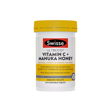 Swisse UB Vitamin C + Manuka Honey, 120 Tabs