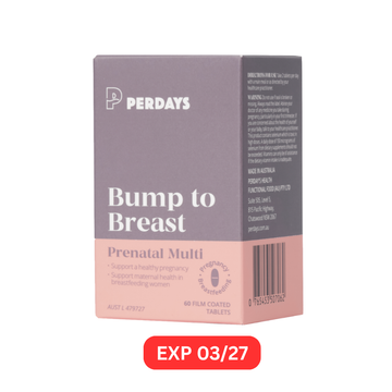 Perdays Bump to Breast Prenatal Multi, 60s EXP 03/27