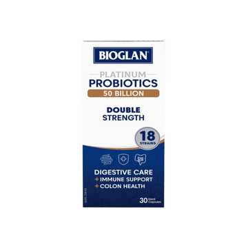Bioglan Platinum Probiotics 50 Billion Double Strength, 30caps