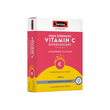Swisse Ultiboost High Strength Vitamin C Effervescent, 20 Tabs | 60 Tabs