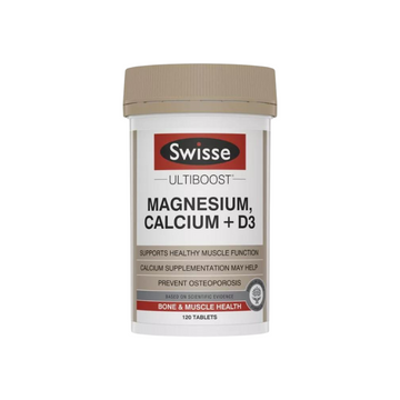 Swisse Ultiboost Magnesium Calcium + Vitamin D, 120 Tablets