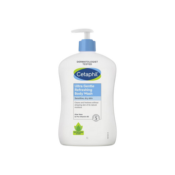 Cetaphil Ultra Gentle Refreshing Body Wash, 1L