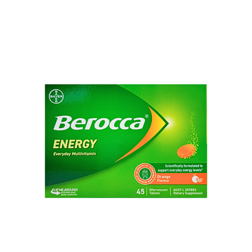 Berocca Orange Energy Effervescent Tablets, 45 Tablets