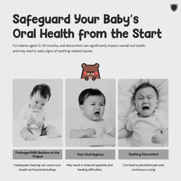 Disposable Baby Oral Cleaner 30pcs | Infant 36 Months Teeth & Tongue Coating / Toothbrush Swab 30 Sticks