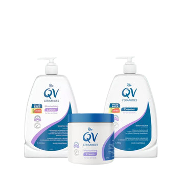 QV Ceramides Moisturising Lotion, Cleanser, Cream 350g | 500 | 1.25kg