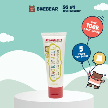 Jack N Jill Certified Organic Kids NATURAL CALENDULA Toothpaste I Toothbrush | Rinse cup (SG)