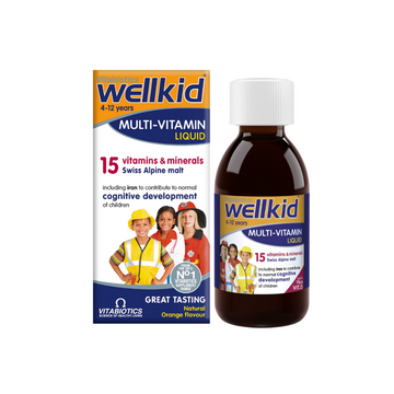 Vitabiotics Wellkid Multivitamin Liquid 150ml (4 - 12 Years)