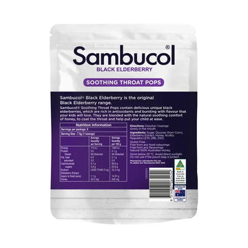 Sambucol Kids Throat Pops 8 Packs