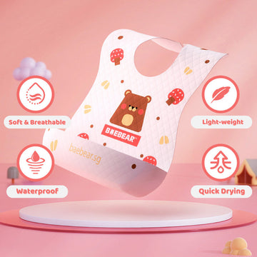 Baebear Disposable Waterproof Baby Bibs, 1 piece