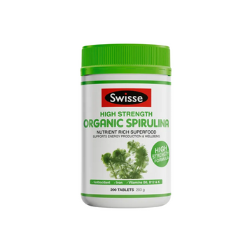 Swisse Ultiboost Organic Spirulina, 200 Tablets