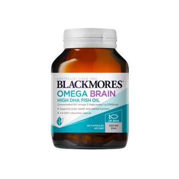 Blackmores Omega Brain High DHA Fish Oil, 60 Capsules
