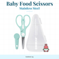 Baebear Baby Stainless Steel Food Scissors Mint | Blue | Mint