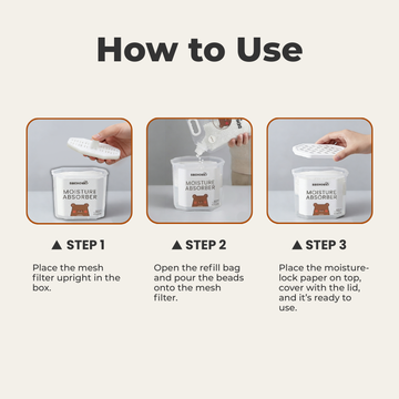 BAEHOME Dehumidifier Refill Pack 4.5kg, Original | Charcoal