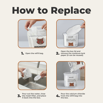 BAEHOME Dehumidifier All in One Sets, All Starter Pack | Jumbo Pack