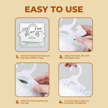 BAEHOME Hanging Dehumidifier Bag 230g, Original | Charcoal