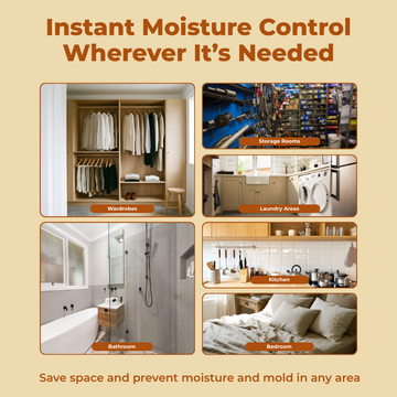 BAEHOME Hanging Dehumidifier Bag 230g, Original | Charcoal