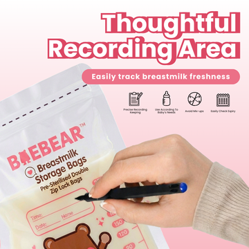 Baebear Breast Milk Storage Bags, 250ml | 30 Presterilized Bags