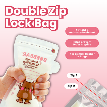 Baebear Breast Milk Storage Bags, 250ml | 30 Presterilized Bags