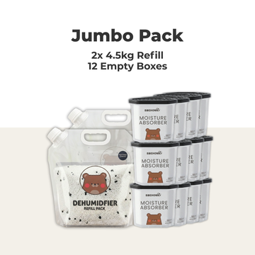 BAEHOME Dehumidifier All in One Sets, All Starter Pack | Jumbo Pack