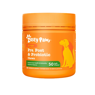 Zesty Paws Pre Post & Probiotic Chews, 50s