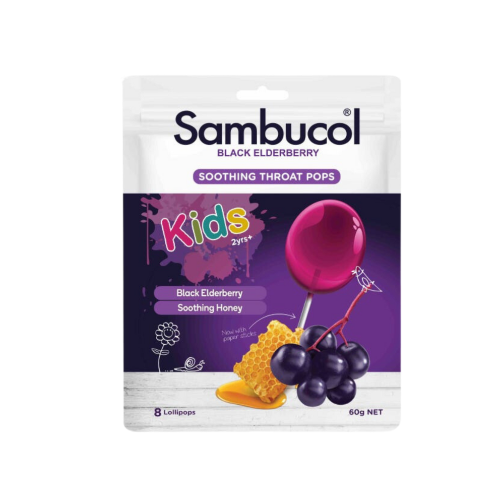 Sambucol Kids Throat Pops 8 Packs