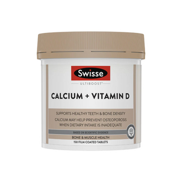 Swisse Ultiboost Calcium + Vitamin D, 90 Tablets | 150 Tablets | 250 Tablets