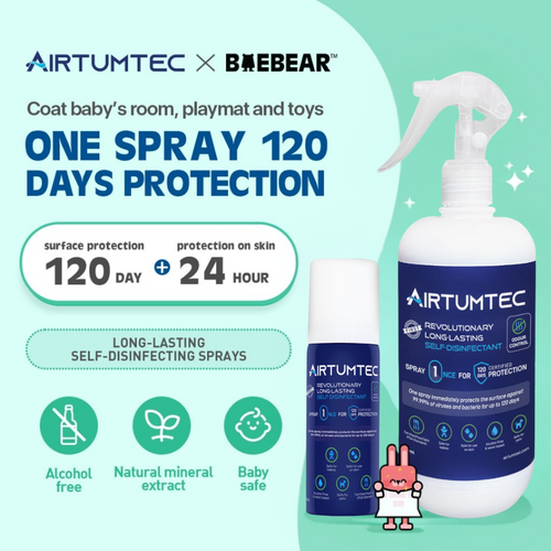 AirTumtec Long Lasting Self-Disinfecting Spray, 50ml | 500ml