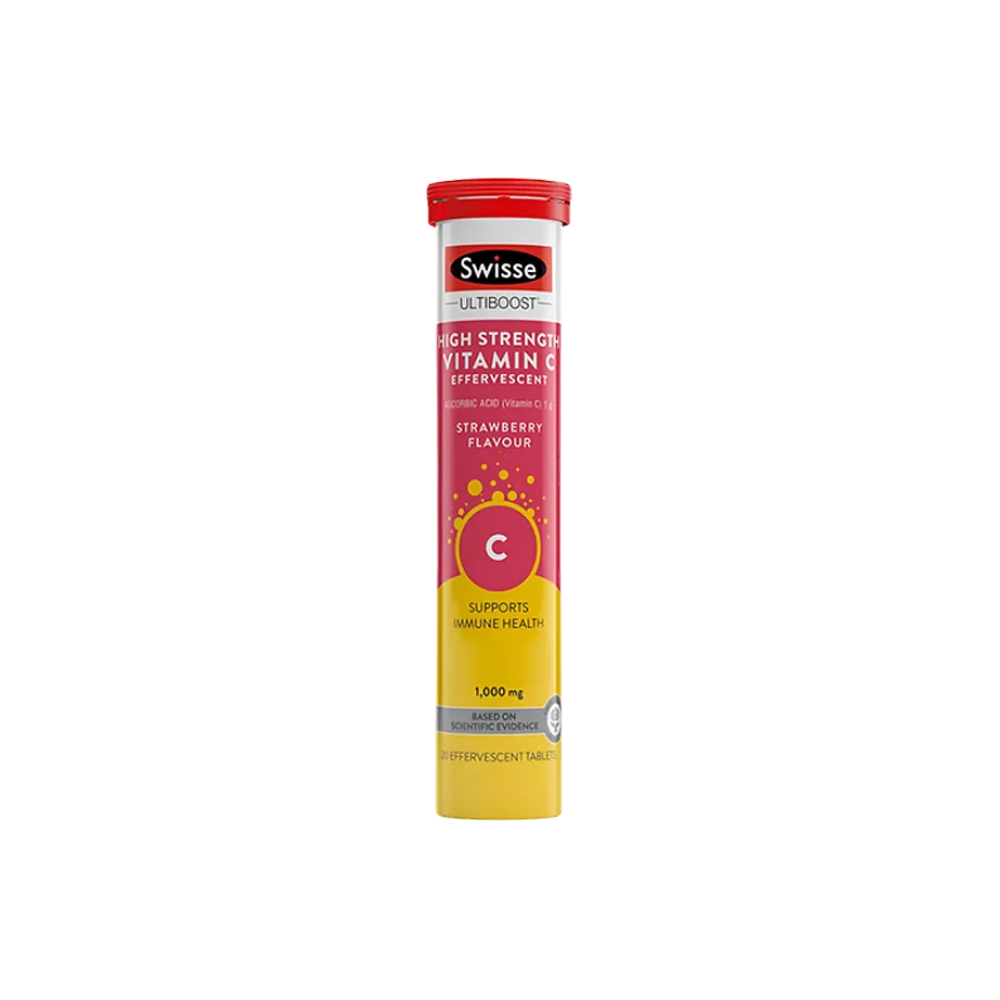 Swisse Ultiboost High Strength Vitamin C Effervescent, 20 Tabs | 60 Tabs