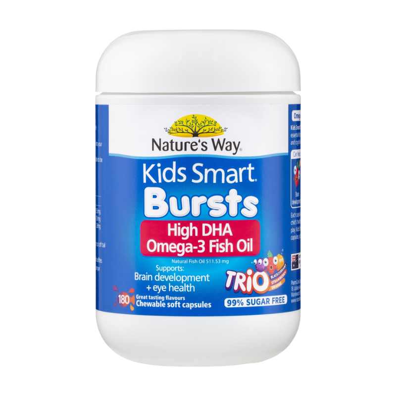 Nature's Way Kids Smart Omega-3 Fish Oil Trio, 180 Caps