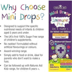 [Authentic] Natures Aid Mini Drops Immune Plus 50ml | Vegan | Zinc | Vitamin C | Folic Acid | Boost Immunity [Baebear]