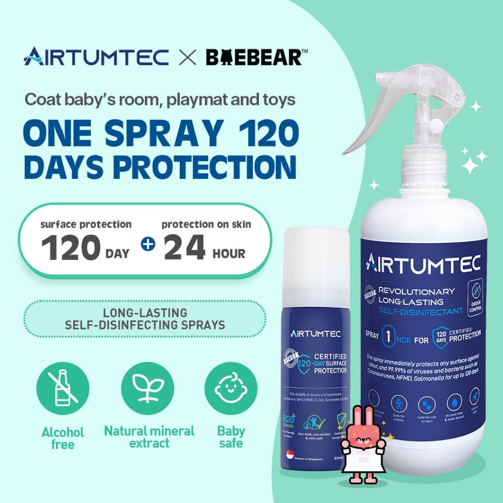 AirTumtec Long Lasting Self-Disinfecting Spray, 50ml | 500ml