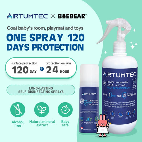 AirTumtec Long Lasting Self-Disinfecting Spray, 50ml | 500ml