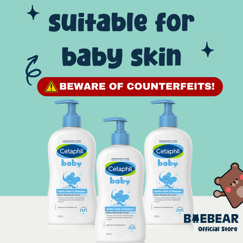 [Bundle of 3] Cetaphil Baby Gentle Wash and Shampoo with Shea Butter, 400ml