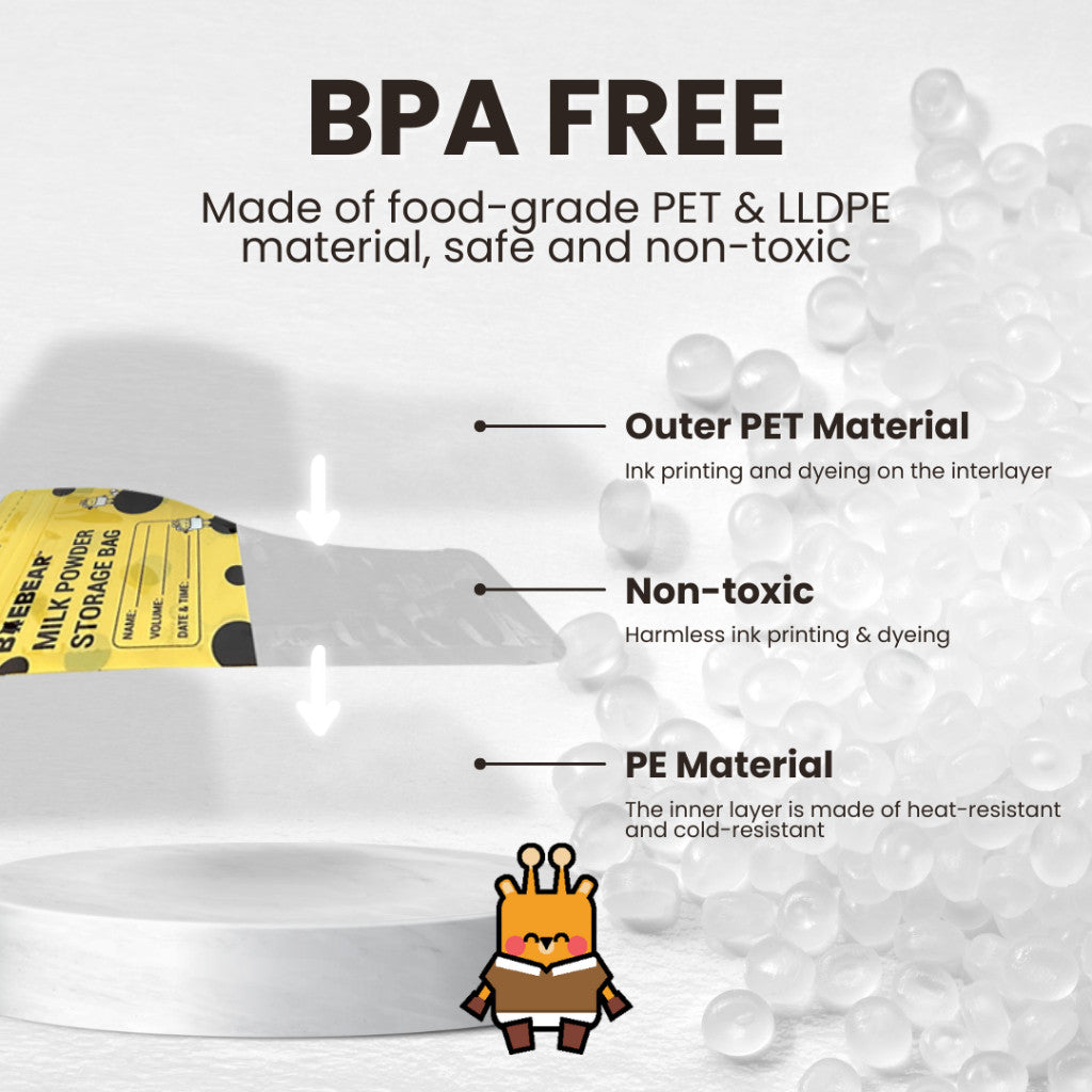 BAEBEAR Disposable Milk Powder Storage Bags | Breastmilk Bags (30 bags)