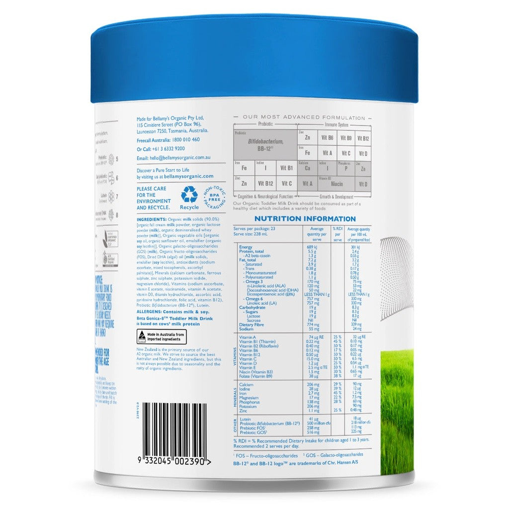 Bellamy's Organic Beta Genica-8™ Step 3/ Step 4, 800g