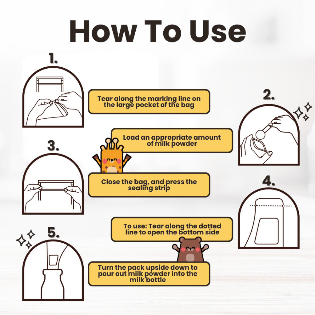 BAEBEAR Disposable Milk Powder Storage Bags | Breastmilk Bags (30 bags)