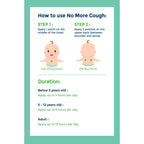 No More Cough Cough Relief Patch Organic Herbal Extraction, 6 Patches