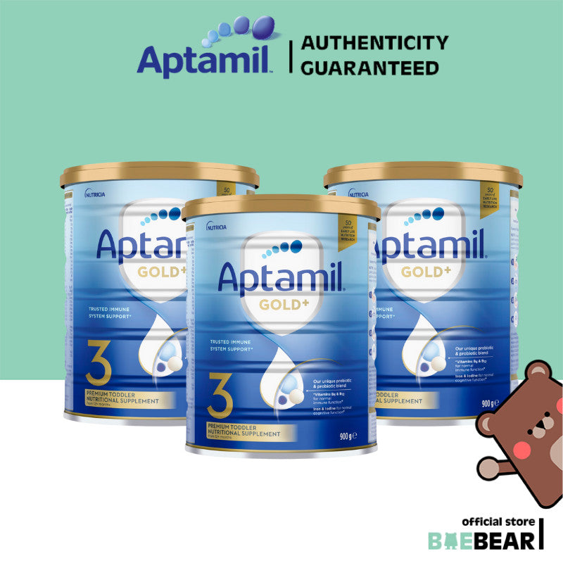 [Bundle of 3] Aptamil® Gold+ Premium Toddler Nutritional Supplement Stage 3, 900g